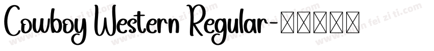 Cowboy Western Regular字体转换